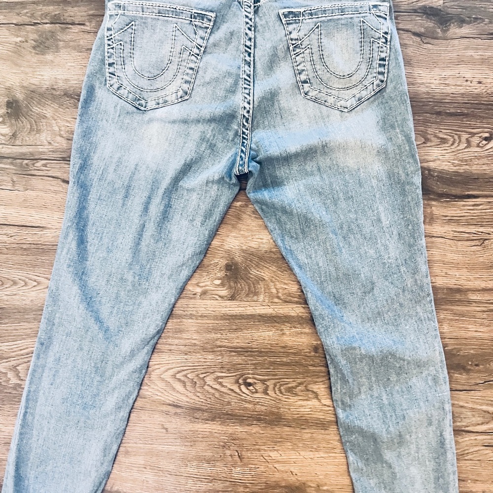 True Religion Light Blue Boot Cut Jeans - Picture 2 of 6